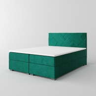 tapicerowane łóżko kontynentalne - 10