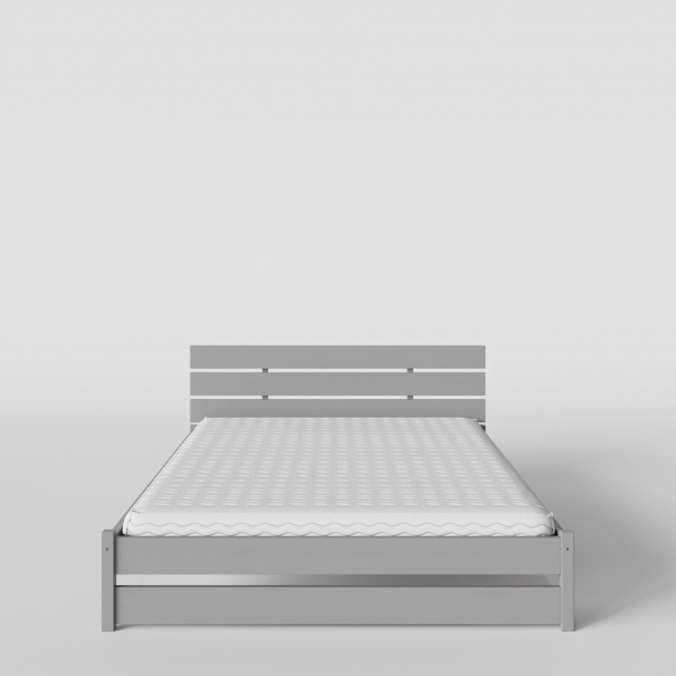 Białe łóżko skandynawskie z kolekcji Bergen - 6