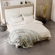 Łóżko tapicerowane Velvet z dużymi poduchami - 32