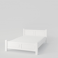 Proste białe łóżko Parma - 1