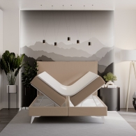 tapicerowane łóżko kontynentalne - 3