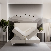 tapicerowane łóżko kontynentalne - 39