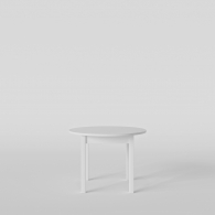 biały okrągły stół - 2