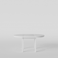 biały stół okrągły rozkładany - 6
