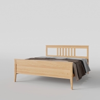 Skandynawskie łóżko drewniane - 1
