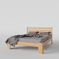 Łóżko drewniane na szerokich nóżkach - 4