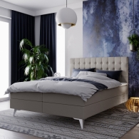tapicerowane łóżko kontynentalne - 30
