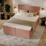 tapicerowane łóżko kontynentalne - 32