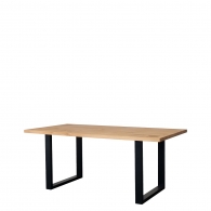 Stół z dębowym blatem w stylu loftowym - 1