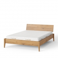 Łóżko z litego drewna dębowego - 2