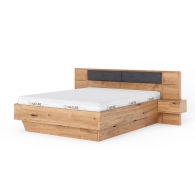 Łóżko z wbudowaną szuflada oraz szafkami nocnymi - 1