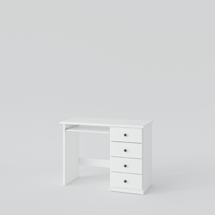 Białe biurko - Biurka Drewniane