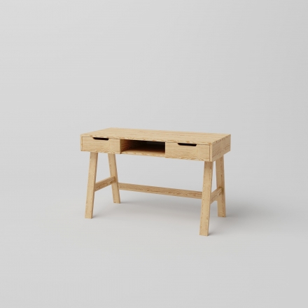 Drewniane biurko skandynawskie